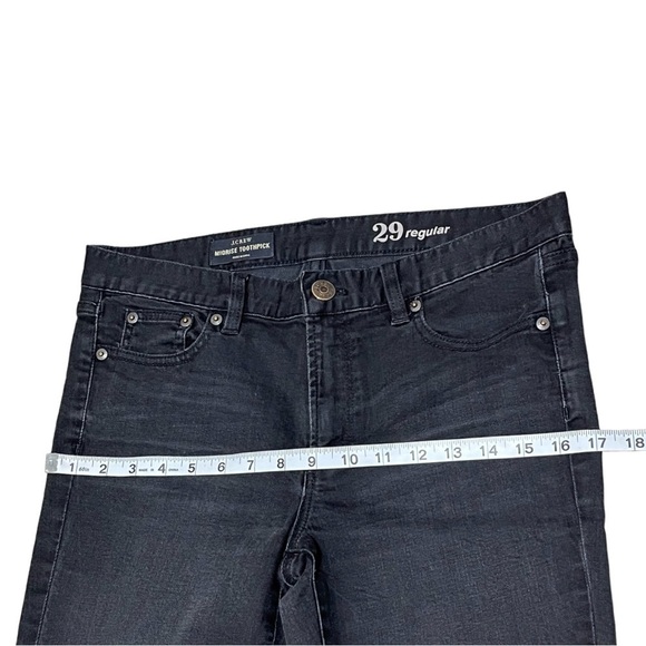 J.Crew Mid Rise ToothPick Charcoal Jeans Size 29 - Picture 6 of 10